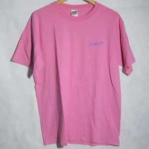 Ultra Cotton Men Comverse Logo Pink T-Shirt L